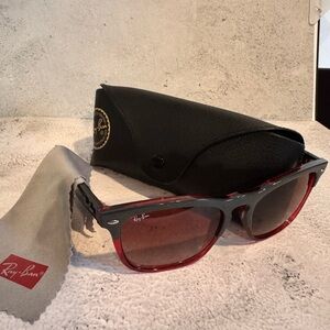 Ray-Ban Red and Gray Sunglasses